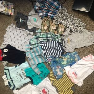 Bundle of baby boy clothes NB to 3 months